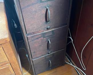 Oak File Cabinet
