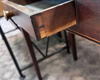 Detail of hand cut dovetail
