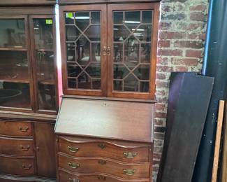 Mahogany ball in claw secretary