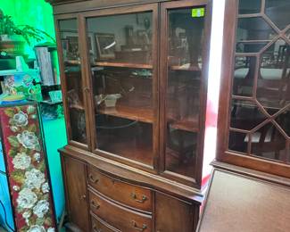 Mahogany china cabinet
