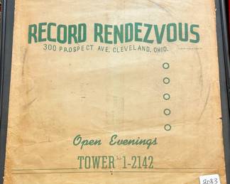 Framed Record Rendezvous Cleveland, Ohio