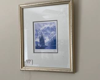 R96 - $30. Framed Print "Winter Visions" by Roger Arndt. Measures 12" x 15".