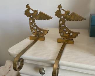 R81 - $30 PAIR of Angel Stocking Holders.