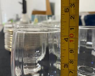 R30 - $25. Set of 4 Dansk 4 glasses. Measures 4.25" tall.