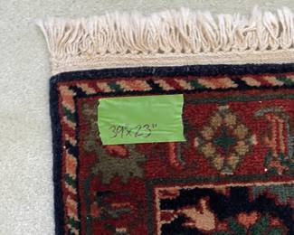 R68 - $65. Small Rug - no tag - feels like wool. Measures 39" x 23"