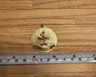 J3- $540 "Bonnie" 14kt gold charm.