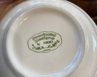 R53 - $20. Provincial Designs by Nikko Japan. 7 Bowls.