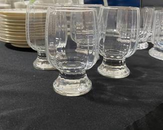 R30 - $25. Set of 4 Dansk 4 glasses. Measures 4.25" tall.