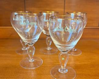 R129 - $15. Set of 5 Irish Coffee Glasses.
