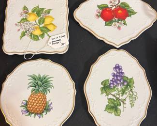 R163 - $30. Set of 4 Lenox Orchard Trivets.