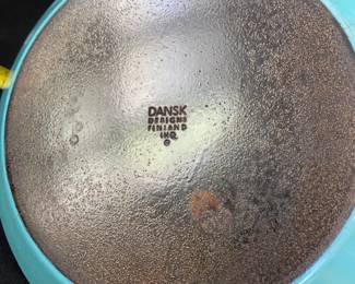 R2 - $35. Dansk Teal Skillet 8.5"Handle is tight - very minor wear