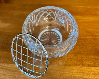 R128 - $10. Cut Glass Rose Bowl.
