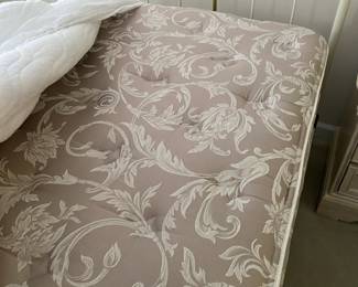 R69 - $250 EACH. 2 Available. Wesley Allen Iron Twin Bed. 45" tall. Clean mattress & box spring included if you want them!