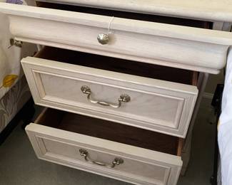 R72 - $85. Lexington Night Stand. Measures 24" x 17" deep x 27" tall. 3 drawers all slide easily.