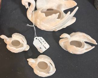R165 - $40. Set of 4 Goebel Swans.