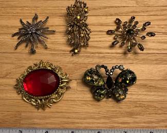 J12 - $10 EACH. Large Brooches.