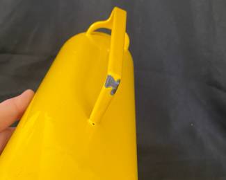 R5 - $125. Dansk 8.75" Pitcher. Minor chips along edge & bottom side of handle.