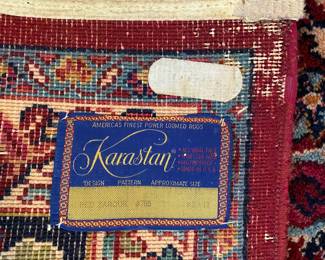 R63 - $450. Karastan "Red Sarouk" #785. Measures 104" x 147". No issues noted! Excellent Condition.