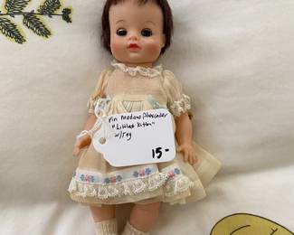 R91 - $15. Vintage Madame Alexander "Littlest Kitten" with Tag.