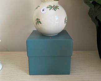 R76 - $6. Lenox Holiday Vase.
