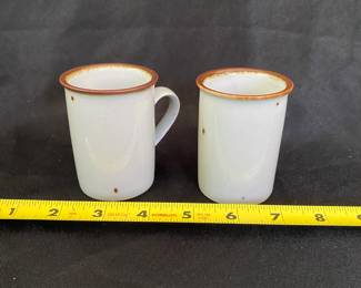 R17 - $20 PAIR of Small Dansk Mugs. Measures 3" tall.