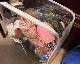Lots of knitting supplies