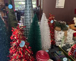 Lots of Christmas decoration supplies