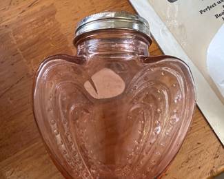 Vintage pink glass