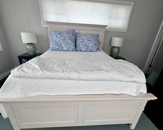 Queen headboard and footboard Really nice mattress too as well as bedding