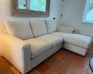 Custom Ordered Room and Board sofa with chaise You can move the chaise to either side Like new!