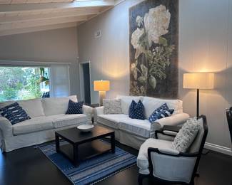 The slip cover sofas by Pottery Barn Always in style