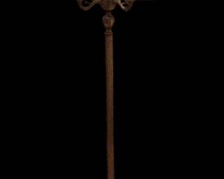 Heavy Vintage Metal Marble Floor Lamp
