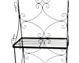 Black Metal Bakers Rack