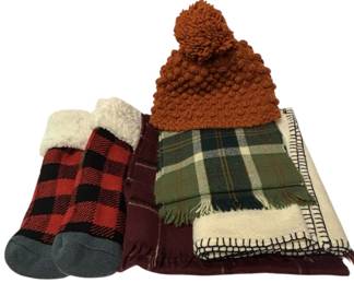 Lambs Wool Scarves NEW Socks