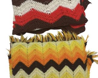 Pair of Vintage Afghans