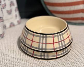 Burberry Dog Bowls (2)