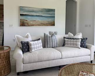 Serena & Lily Living Room Set
Sofa, 2 Chairs, Coffee Table, and Side Table
Note: Certain decorative pillows are not available for sale.
Please contact us for details: (904) 206-6874
