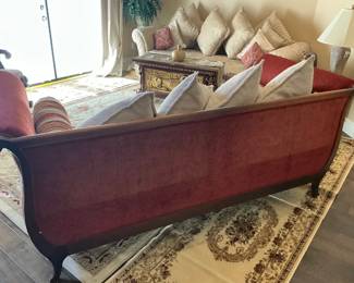 Deep & Comfortable Italian Lounge Sofa with matching Cushions (not shown) for $1,450