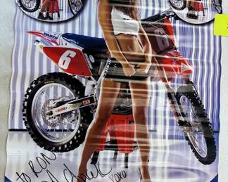 Signed Motorbike Poster