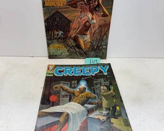 Creepy Illustrated Comic Books