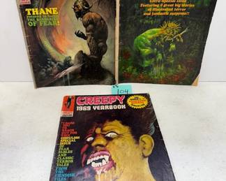 Creepy Illustrated Comic Books