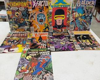 Lot of Xmen, SPiderman, Balder, Xfactor Comic Books