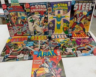 Squadron, Steel, Arak Comic Books