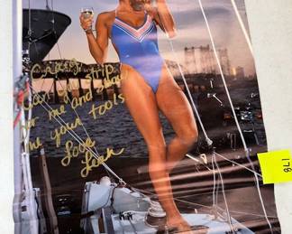 Signed Model on Ship Pster