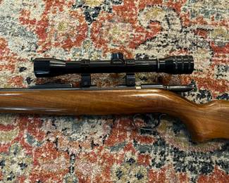 Remington 22 Sports master model 512- bolt action rifle with scope.