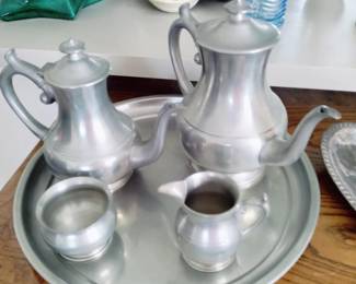 Polished Pewter Coffee/Tea Set