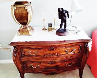 Vintage carved side table/cabinet