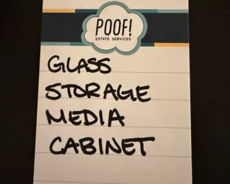 Glass Storage Media Cabinet
