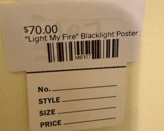 "Light My Fire" Blacklight Poster