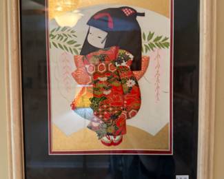 Vintage Geisha Girl Wall Art